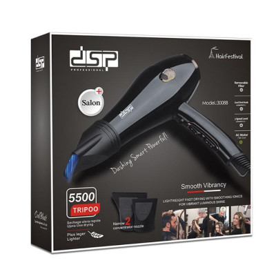 Máy sấy tóc hai chiều cao cấp thương hiệu DSP 30088 công suất 1600W - Hàng Nhập Khẩu