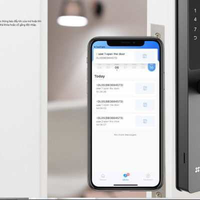 Khóa vân tay thông minh EZVIZDL05 Cảnh báo trên di động, mã chống nhìn trộm, Chuông cửa điện tử tích hợp (bao công lắp đặt)