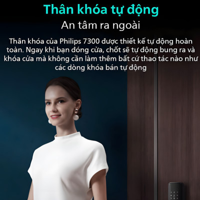 Bộ khóa cửa thông minh . Thương hiệu Hà Lan cao cấp Philips. Hàng chính hãng