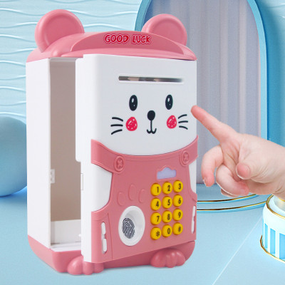 Két Sắt Mini Có Vân Tay Hình Mèo Dễ Thương Cho Bé / Két Sắt Có Khe Nuốt Tiền Tự Động Hiện Đại - PaKaSa - Hàng Chính Hãng 