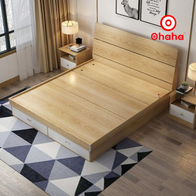 GIƯỜNG NGỦ GỖ CÔNG NGHIỆP CAO CẤP OHAHA - GC011