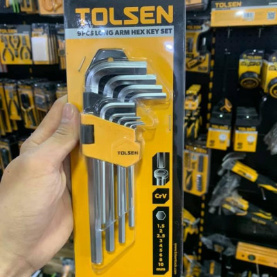 LỤC GIÁC BỘ 9 CÂY NGẮN TOLSEN 20048 - HÀNG CHÍNH HÃNG