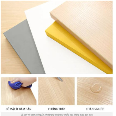 Combo Kệ Sách Và Bàn Làm Việc Gấp Gọn Treo Tường, Màu Vân Gỗ Juno Sofa CTBST20 KT 120 x 82 x 20cm