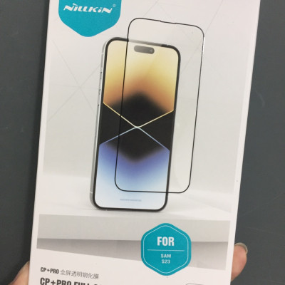 [ S23 / S23+ ]Cường lực full màn hình viền đen 0.3mm cho Samsung S23 / S23 Plus Nillkin CP+Pro _ Hàng chính hãng