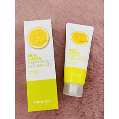 Gel Tẩy Tế Bào Chết Chuyên Sâu Tinh Chất Chanh - FARMSTAY REAL LEMON DEEP CLEAR PEELING GEL- 100ml