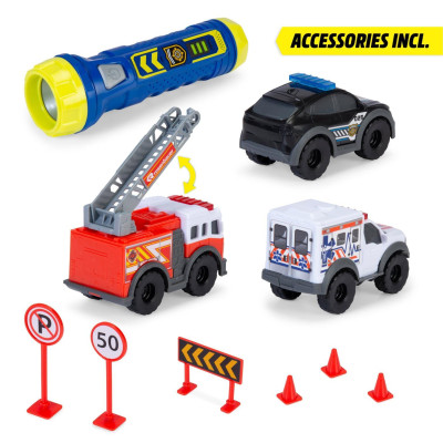 Bộ Đồ Chơi Mô Hình Xe Cứu Hộ Micro SOS Playset - Dickie Toys 203714024
