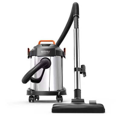 Máy hút bụi công nghiệp đa năng khô và ướt ABG Yili YLW-6263A loại 12 lít công suất 1200W - thùng inox kèm phụ kiện bộ 9 đầu hút, tay hút ga và hút thảm mika - Hàng Chính Hãng