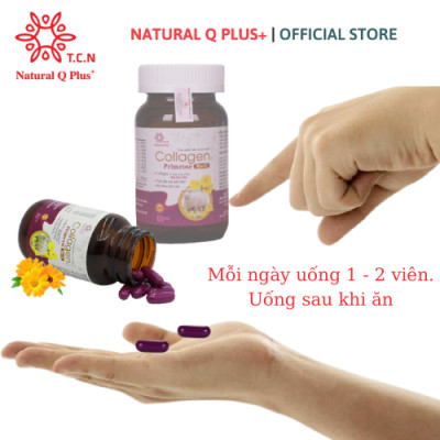 Viên uống Collagen Primrose Plus+ -Giúp đẹp da, hỗ trợ da khô, sạm, nám - Bổ sung Collagen và Vitamin E