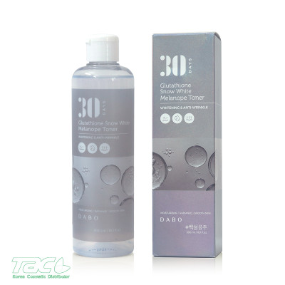 DABO Nước hoa hồng dưỡng da Glutathione cấp ẩm sâu, làm sáng làm dịu da - DABO Glutathione Snow White Melanope Toner 300ml 