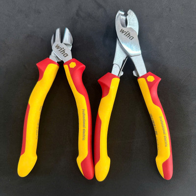 Bộ Kìm cắt cáp 43662 và Kìm cắt Wiha 43340 cách điện 1000V.