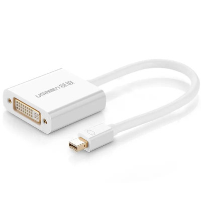 Ugreen UG1040210402TK 15CM Màu Trắng Cáp chuyển đổi Mini DP sang DVI 24 + 5 - HÀNG CHÍNH HÃNG