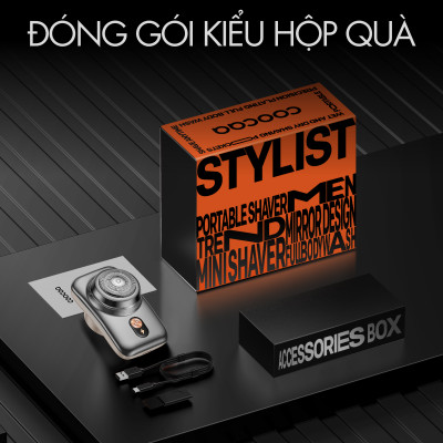 Máy cạo râu coocaa Stylist KKZX011 - Chuyên Gia Cạo Râu Mini , Cạo - Tỉa - Gương Trong Một, Chống Nước IPX7 (hai màu) - Hàng Chính Hãng