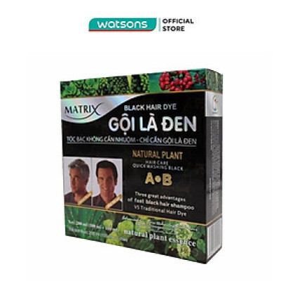 Dầu Gội Nhuộm Tóc Matrix Gội Là Đen 100mlx2pcs