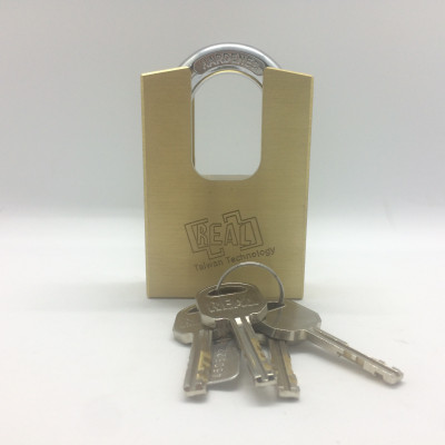 RSH60-01 Ổ khóa chống cắt vuông Real đồng thau 60mm