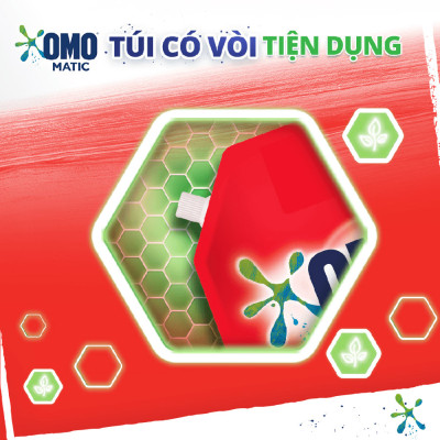 Túi Nước giặt OMO Matic Cửa Trên Hương Cam & Hổ phách Chuyên Gia Giữ Màu 3.6KG