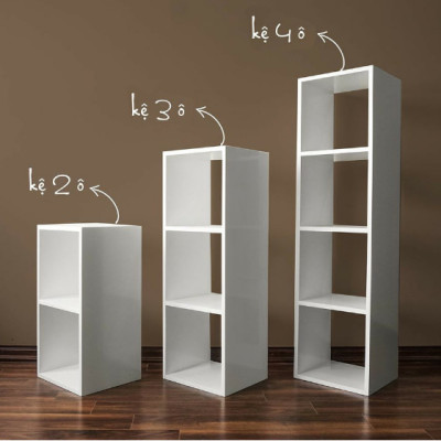 Kệ gỗ tổ ong đa năng, kệ sách nhiều tầng trang trí giá rẻ, lắp ghép tiện dụng