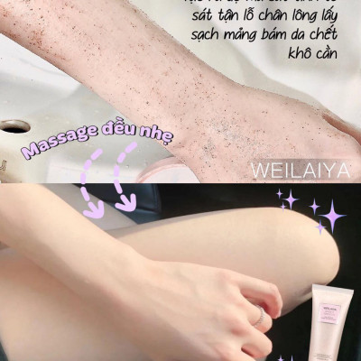 Set quà tặng cao cấp gồm 2 chai Sữa tắm trắng da cánh hoa hồng Damask và Kem ủ trắng vỏ bồ đào Weilaiya - Gói hộp quà sang trọng