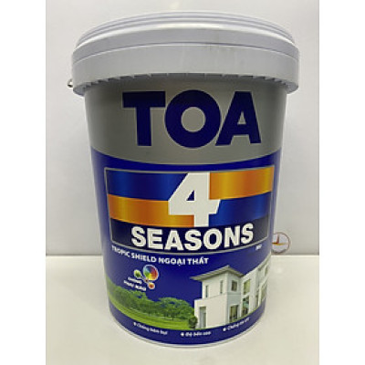 Sơn nước Toa 4 Seasons Tropic shield ngoại thất màu vàng 7930 _ 18L