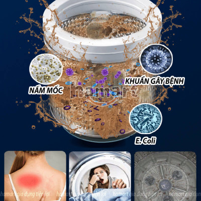 Bàn Chải Cọ Lồng Máy Giặt Vệ Sinh Cặn Bẩn Chà Sạch Sâu Khoang Máy Cửa Ngang & Cửa Đứng