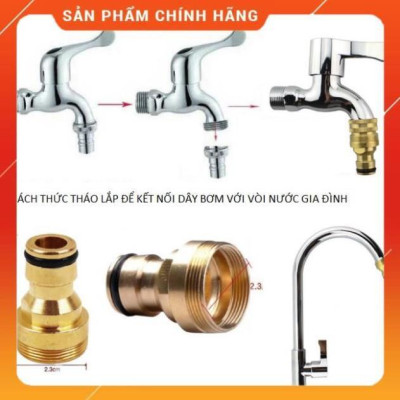 ️ Bộ dây vòi xịt nước rửa xe, tưới cây , tăng áp 3 lần, loại 15m 206701-3 đầu đồng,cút đồng+ mở chai