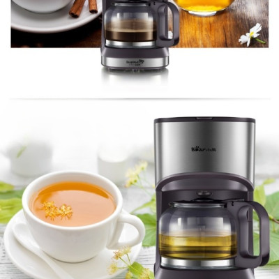 Máy Pha Cà Phê Bear KFJ-A07V1 Kiêm Pha Trà Thiết Kế Sang Trọng Phù Hợp Mọi Không Gian 0.7 Lít Công Suất 550 W - Hàng Chính Hãng