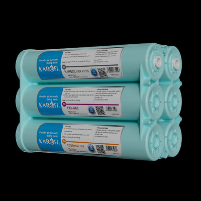 Bộ phụ kiện 6 lõi máy lọc nước KAROFI công nghệ Smax hiệu suất cao HP 6.2 chính hãng hàng chính hãng