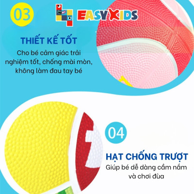 Đồ chơi bóng rổ trẻ em cao cấp Fisher Price cho trẻ 2-6 tuổi có tặng kèm bơm hơi