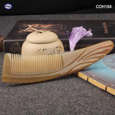 Lược sừng khía cao cấp (Size: XL - 19,5cm) COH154 - Lược xuất Nhật -Chăm sóc tóc