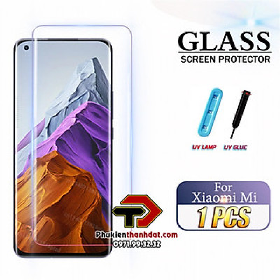 Tấm kính cường lực dành cho Xiaomi Mi 11 trong suốt full keo UV chính hãng Glass - Hàng chính hãng