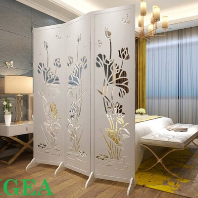 Vách bình phong ngăn phòng hoa Sen cổ truyền, chống thấm nước