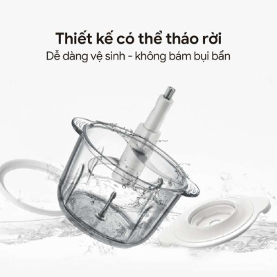 Máy Xay Thịt Đa Năng Mishio MK388 - Cối Thủy Tinh 2L, Xay Nhuyễn Mọi Loại Thực Phẩm, Đa Dụng, Tiện Lợi - hàng chính hãng