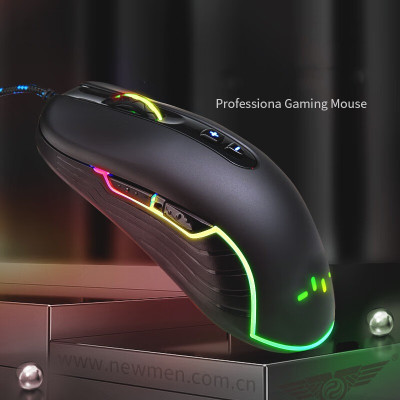 Chuột máy tính có dây Gaming Newmen GX6, màu đen ( New Logo) – Hàng Chính Hãng 