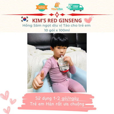 Hồng Sâm ngọt dịu vị Táo cho trẻ em Kim