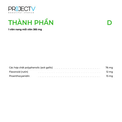 Thực Phẩm Sức Khỏe D Classic Hit - Thanh Lọc Cơ Thể - PROJECT V - Hộp 60 Viên - Xuất xứ Pháp, Hàng Chính Hãng