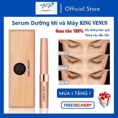 [Date 2027] Combo 02 Serum Dưỡng Mi và Mày King Venus: Cung cấp dưỡng chất nuôi dưỡng lông mi và mày. Dưỡng mi dài và dày chỉ sau liệu trình 1 cây. Cam kết hoàn tiền nếu không hiệu quả