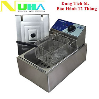 Bếp chiên nhúng ngập dầu 6L Raiden RD-1106, Inox, Hàng chính hãng