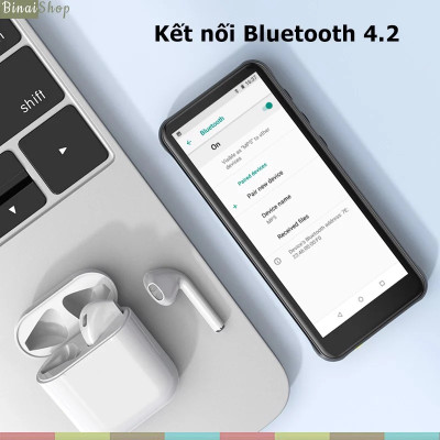 Ruizu Z80 - Máy Nghe Nhạc, Xem Phim MP4, Kết Nối Wifi, Bluetooth, Android 8.1, Màn Hình 4 Inch Full Cảm Ứng (16GB) - Hàng chính hãng