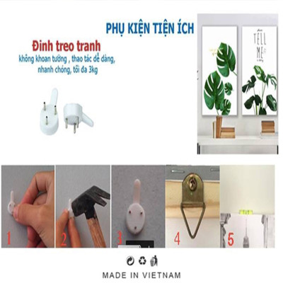 Tranh treo tường - tranh treo phòng ăn M38482 /Gỗ MDF cao cấp phủ kim sa/ Chống ẩm mốc, mối mọt/Bo viền góc tròn