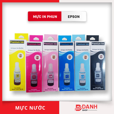 (Bộ 6 màu) Mực nước máy in Epson T664 L300 / L310 / L350 / L360 / L1300 / L100 / L120 / L200 / L210 / L565 ... - HÀNG NHẬP KHẨU