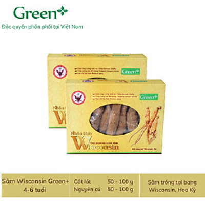 Nhân sâm Wisconsin Hoa Kỳ - Nguyên củ và Cắt lát