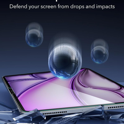 Miếng dán kính cường lực bảo vệ màn hình cho iPad Air 6 13 inch 2024 ESR Tempered-Glass Screen Protector - Hàng Chính Hãng
