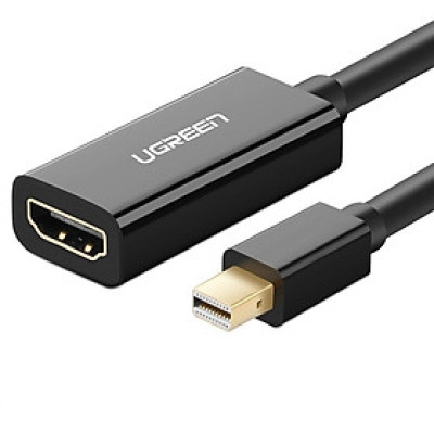 Cáp chuyển đổi Mini DP sang HDMI (Âm) 1920*1080 18CM màu Đen Ugreen 10461MD112 Hàng chính hãng