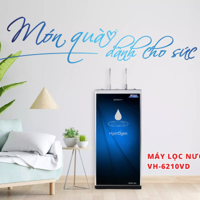 Máy lọc nước Sanaky VH-6210VD - 2 vòi – 3 chế độ nước Nóng – Lạnh – Nguội tiện lợi 10 lõi lọc nước thế hệ mới - Hàng chính hãng