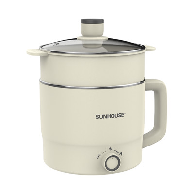 Lẩu điện mini đa năng Sunhouse SHD4516, SHD4517 - Đa năng 4in1 - Lòng nồi inox 304 - Tích hợp tay cầm - Gia nhiệt trực tiếp - Hàng chính hãng