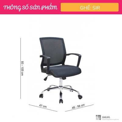 Ghế xoay nhân viên SMLIFE Sir