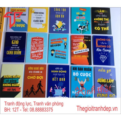 Tranh gỗ MDF treo tường, tranh treo tường, tranh động lực, tranh slogan, tranh trang trí văn phòng