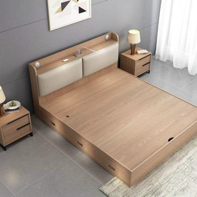 Giường gỗ công nghiệp hộc đựng đồ thông minh Juno Sofa kích thước 1m6/ 1m8 x dài 2m