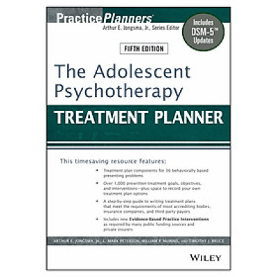 The Adolescent Psychotherapy Treatment Planner, Fifth Edition