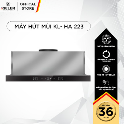 Máy hút mùi KIELER KL-HA223 công suất hút mạnh, khử mùi hiệu quả, điều khiểm cảm ứng kết hợp cử chỉ, dễ dàng lắp đặt - Hàng Chính Hãng