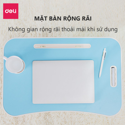 Bàn Gấp Học Sinh Thông Minh Gấp Gọn Có Khe Máy Tính Bảng Và Ổ USB Tuỳ Loại Deli - Bàn Xếp Laptop Đa Năng Có Thể Gấp Gọn - Nhiều Màu